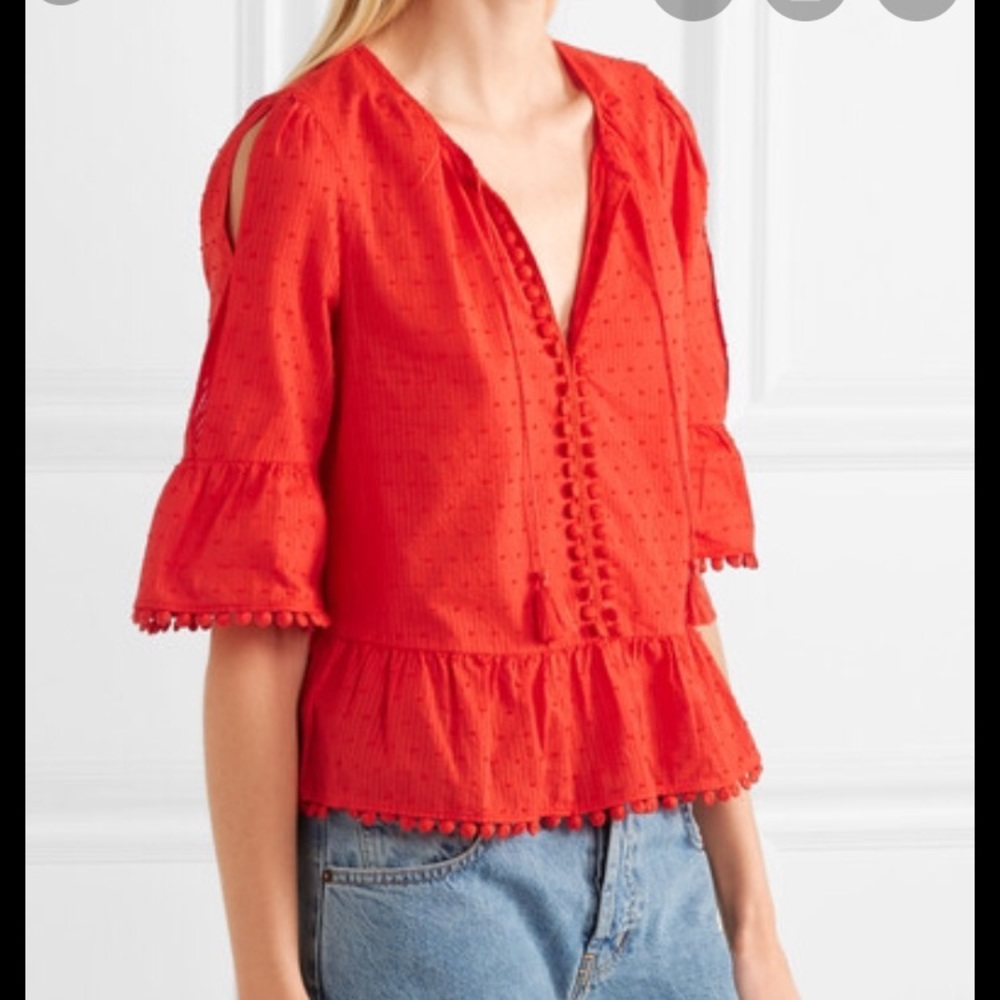 Madewell Swiss dot top